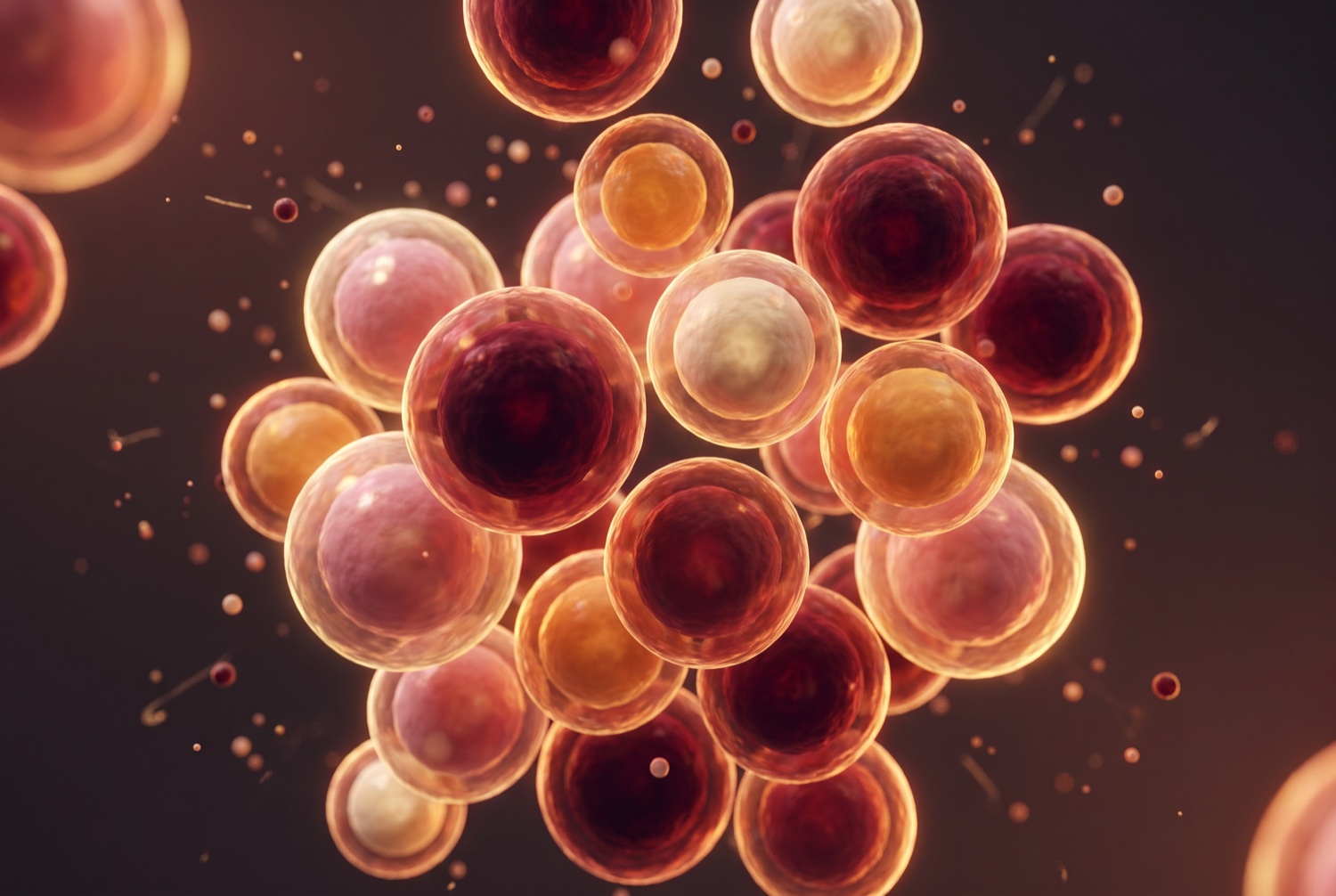 A concentrated droplet held at a pipette tip — purified exosomes